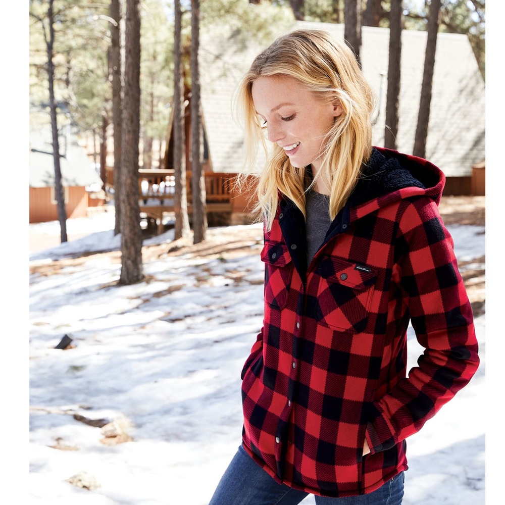 Eddie Bauer Women hooded shirt